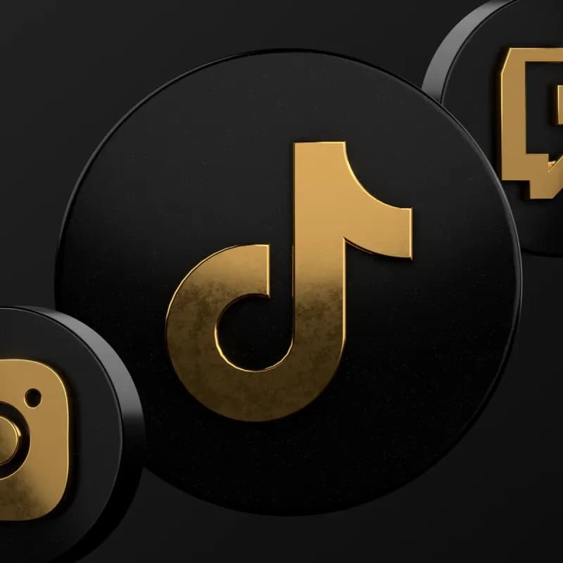 Social media X — 3D icons