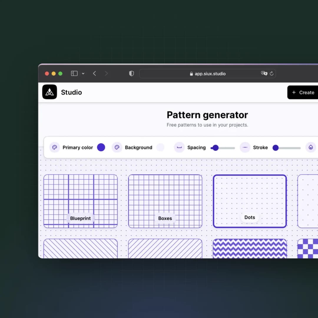 Pattern generator — Fondos CSS para tus apps